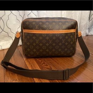 💯Authentic LOUIS VUITTON Monogram Reporter GM Bag